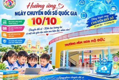 TRƯỜNG MẦM NON MỘ ĐỨC HƯỞNG ỨNG NGÀY CHUYỂN ĐỔI SỐ QUỐC GIA 10/10/2026