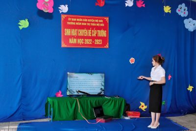 Hoạt động sinh hoạt chuyên đề của trường Mầm non thị trấn Mộ Đức