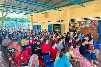 Ngày 12/01/2024 Trường mầm non Thị trấn Mộ Đức tổ chức họp phụ huynh, sơ kết học kỳ I năm học 2023-2024