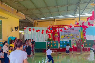 Trường Mầm non thị trấn Mộ Đức tham gia hội thi ” Giáo dục An toàn giao thông cấp học mầm non” năm học 2023-2024