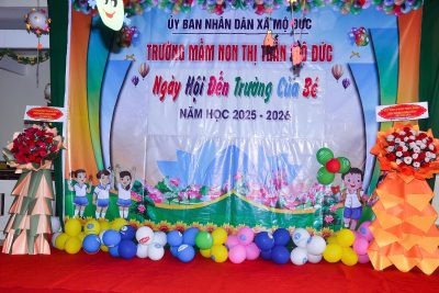Trường Mầm non thị trấn Mộ Đức tổ chức “Ngày Hội đến trường của bé” năm học 2025-2026